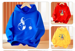 Boys Assorted Astronaut Space Hoodies