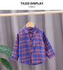 Spring Toddler Boys Shirts Kids Long Sleeve Plaid Casual Shirts Fashion Girls Fall Clothes Children Quality Cotton Tops