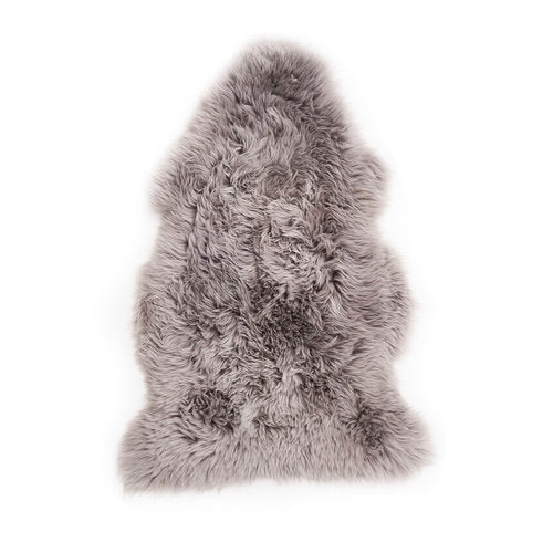 Medium 100% Australia made Luxurious Sheepskin Wool Rugs Grey