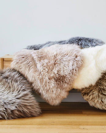 Long 100% Australia made Luxurious Sheepskin Wool Rugs