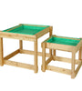 Keezi Kids Sandpit Sand and Water Wooden Table with Cover Outdoor Sand Pit Toys