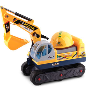 Keezi Kids Ride On Excavator - Yellow