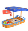 Keezi Boat-shaped Canopy Sand Pit