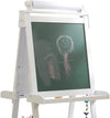 White Deluxe Wood Easel set for kids