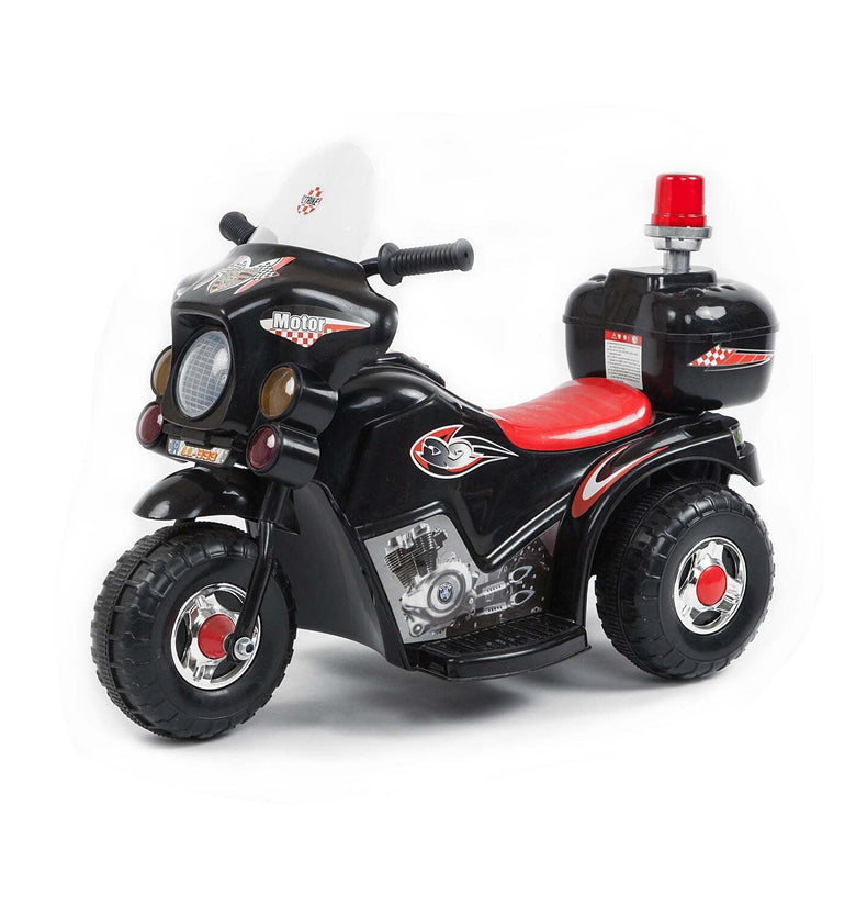 Children's Electric Ride-on Motorcycle (Black) Rechargeable, Up To 1Hr