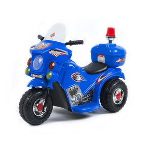 Children's Electric Ride-on Motorcycle (Blue) Rechargeable, Up To 1Hr