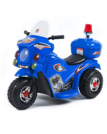 Children's Electric Ride-on Motorcycle (Blue) Rechargeable, Up To 1Hr