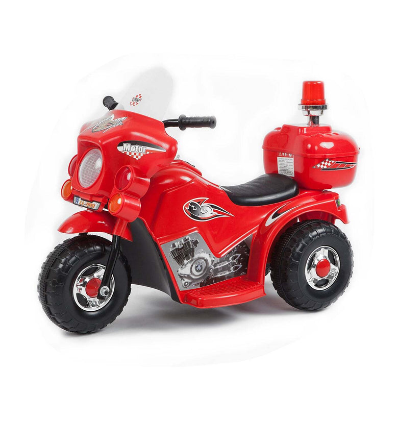 Children's Electric Ride-on Motorcycle (Red) Rechargeable, Up To 1Hr