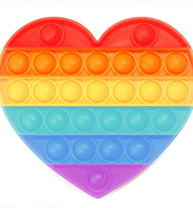 Rainbow Heart Push And Pop