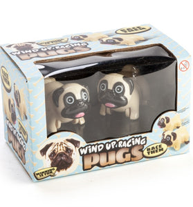 Wind Up Racing Pugs - Set of 2