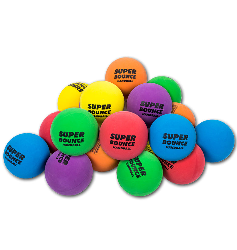 48PCE Super Bounce Hand Balls 6cm Diameter Playtime Endless Fun Indoor/Outdoor