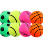 Party Central 24PCE Sports Stress Balls High Quality Rubber Soft Toy 6cm