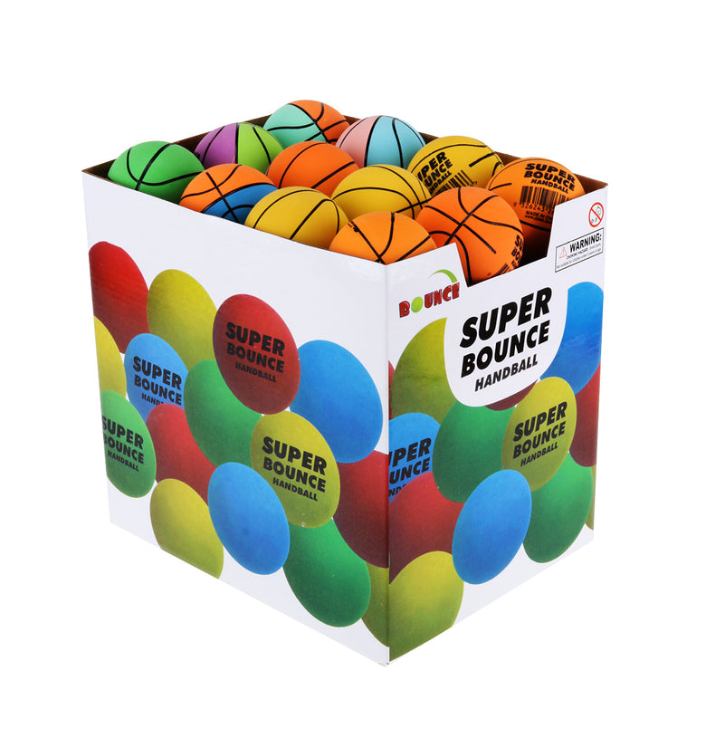 Party Central 48PCE Super Bounce Hand Balls High Quality Rubber 6cm