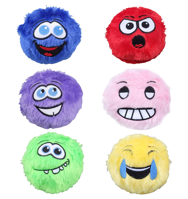 Party Central 12PCE Plush Toys Fuzzy Monsters Super Soft & Cuddly 10cm