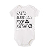 Babies Romper "Eat, Sleep, Poop, Repeat"