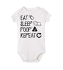 Babies Romper "Eat, Sleep, Poop, Repeat"